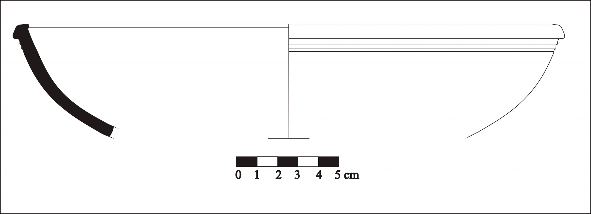Roman Period Ceramic #658 technical drawing