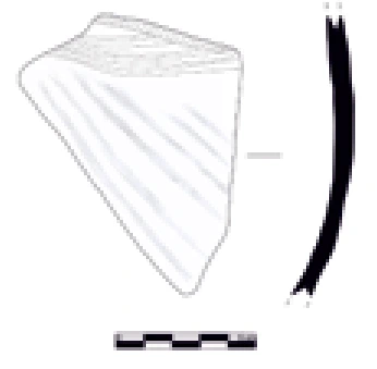 Chalcolithic Age Ceramic #1114 technical drawing