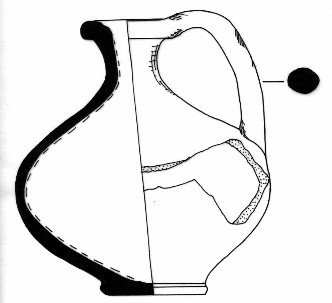 Classical Period Ceramic #2452 technical drawing