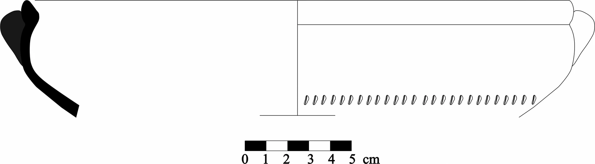 Roman Period Ceramic #812 technical drawing