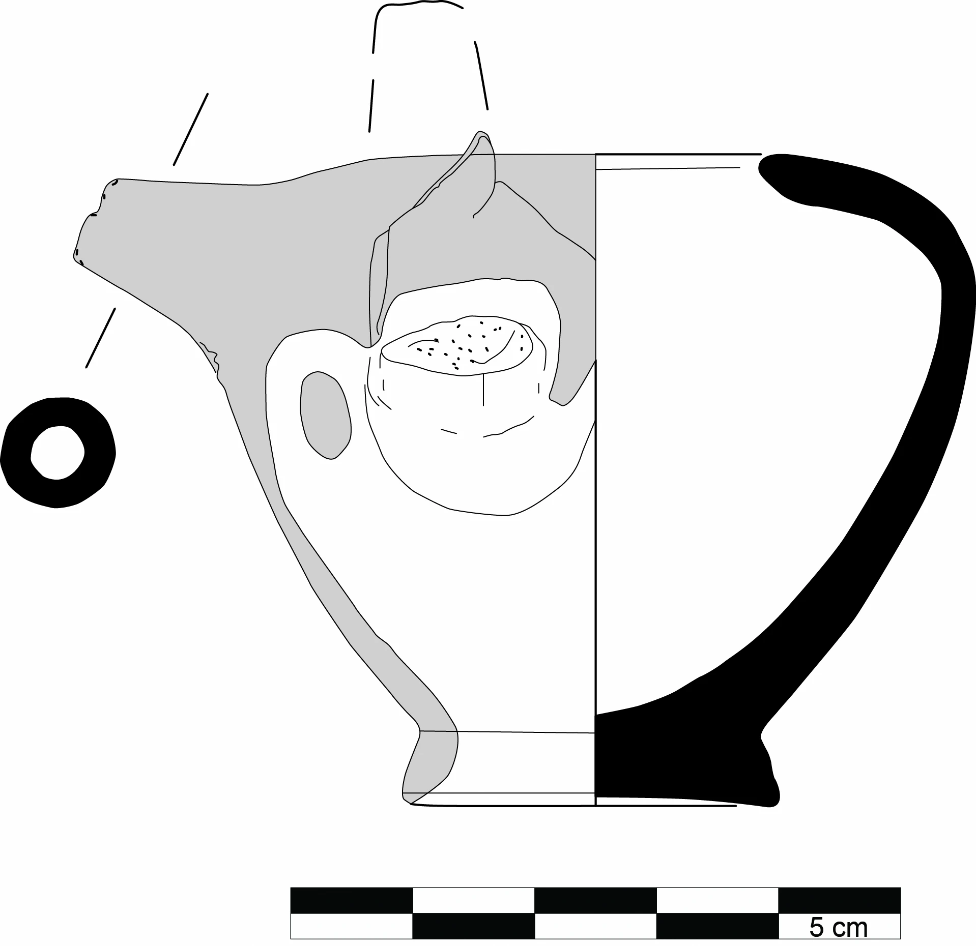 Hellenistic Period Ceramic #2315 technical drawing