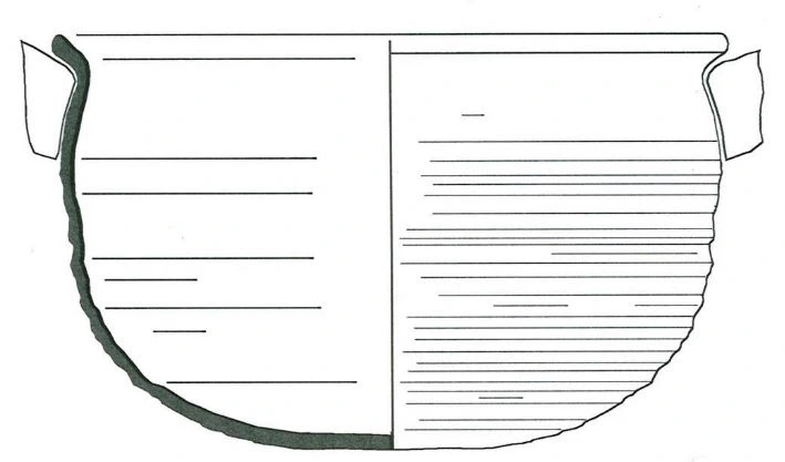 Roman Period Ceramic #2244 technical drawing