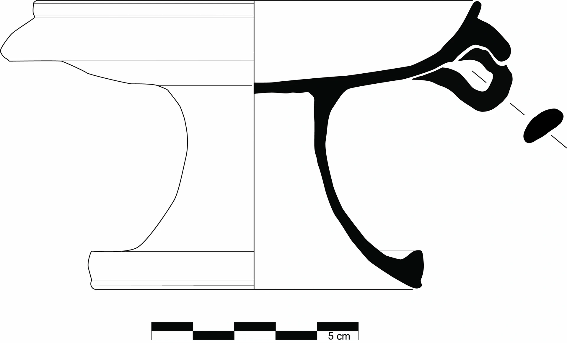 Hellenistic Period Ceramic #2319 technical drawing