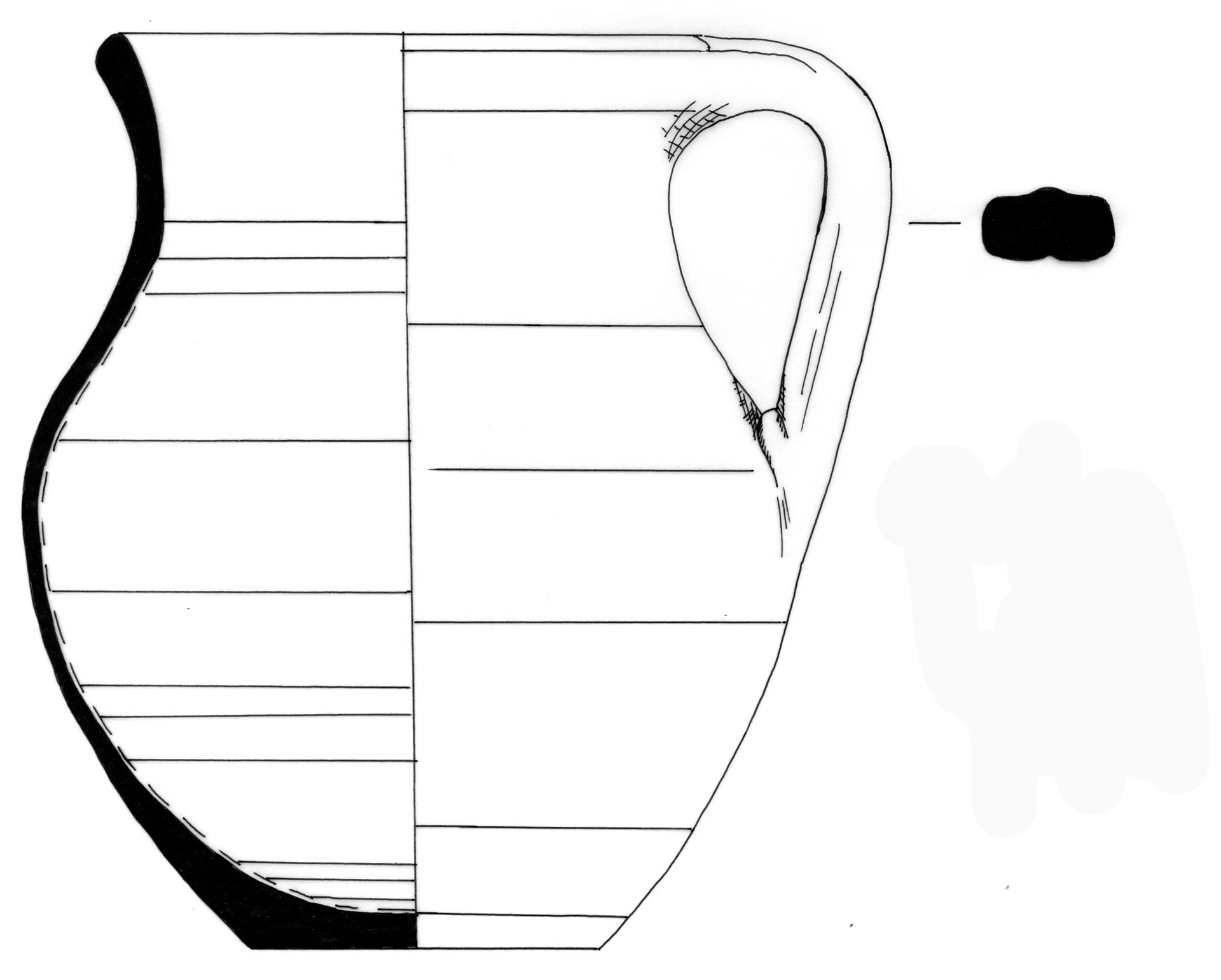 Classical Period Ceramic #2489 technical drawing