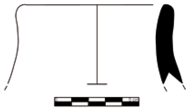 Chalcolithic Age Ceramic #1006 technical drawing