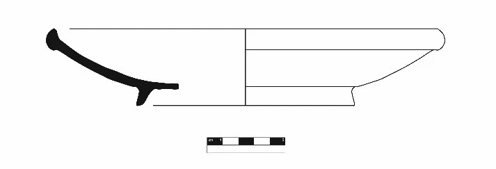 Roman Period Ceramic #1448 technical drawing
