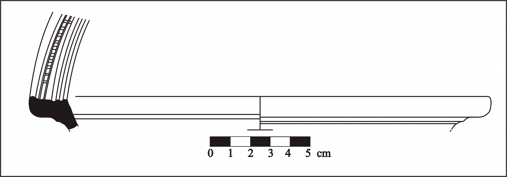 Roman Period Ceramic #609 technical drawing