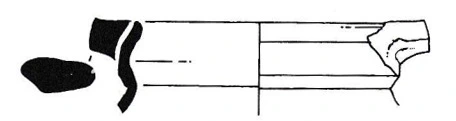Roma Dönemi Seramiği #1719 teknik çizimi