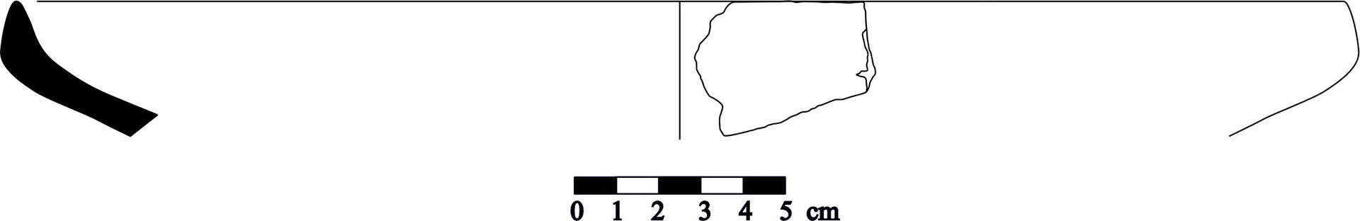 Iron Age(Anatolian and Mezopotamia) Ceramic #1124 technical drawing