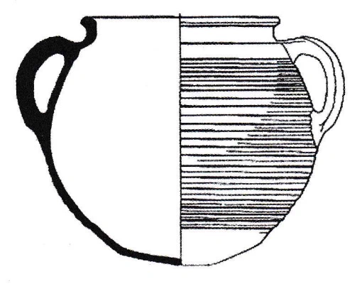 Roman Period Ceramic #1701 technical drawing