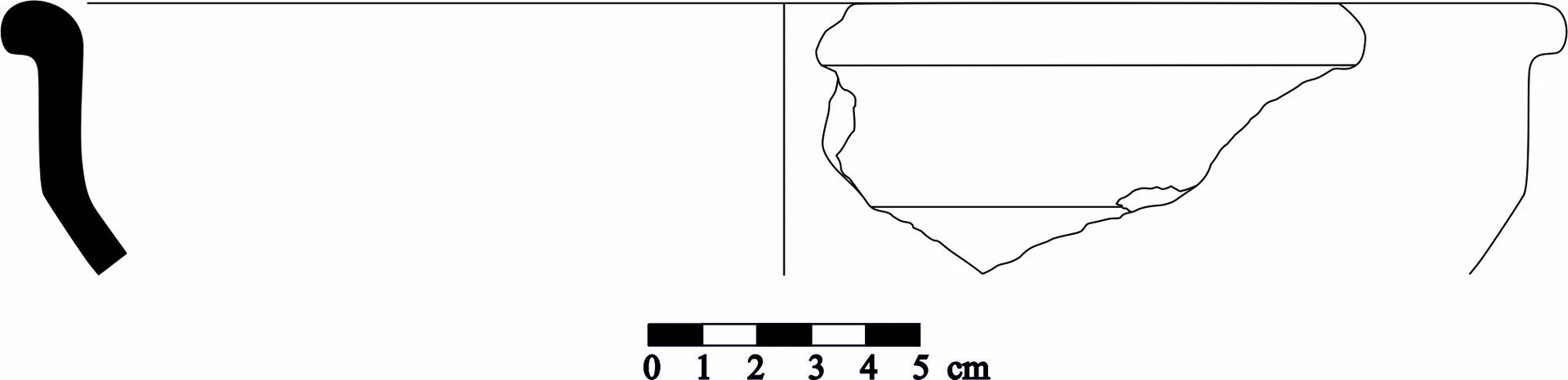 Iron Age(Anatolian and Mezopotamia) Ceramic #1126 technical drawing
