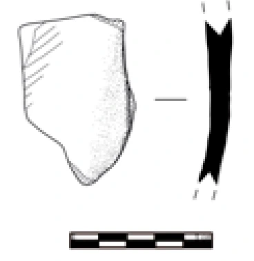 Chalcolithic Age Ceramic #1131 technical drawing