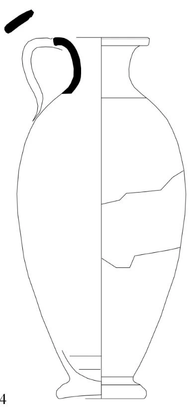 Hellenistic Period Ceramic #2330 technical drawing