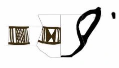 Iron Age(Anatolian and Mezopotamia) Ceramic #1835 technical drawing