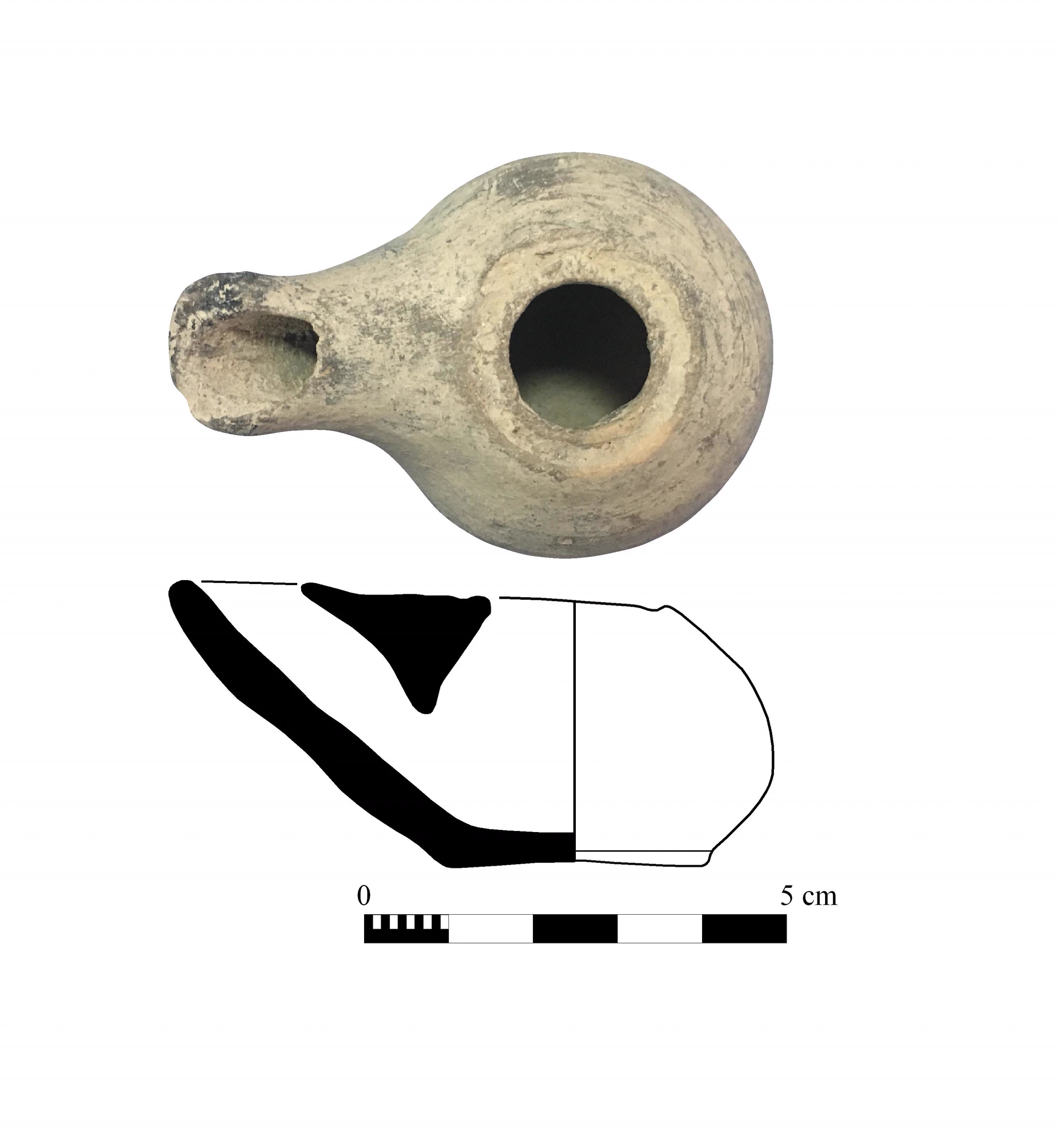 Hellenistic Period Ceramic #1364 technical drawing