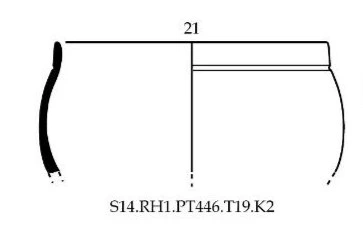 Roman Period Ceramic #2568 technical drawing