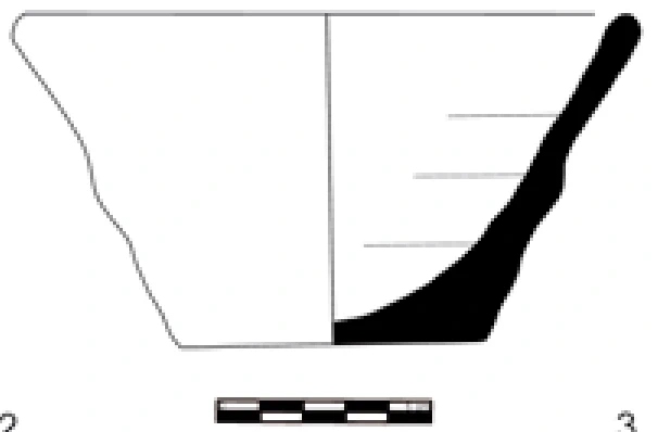 Chalcolithic Age Ceramic #1082 technical drawing