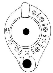Roman Period Ceramic #1645 technical drawing