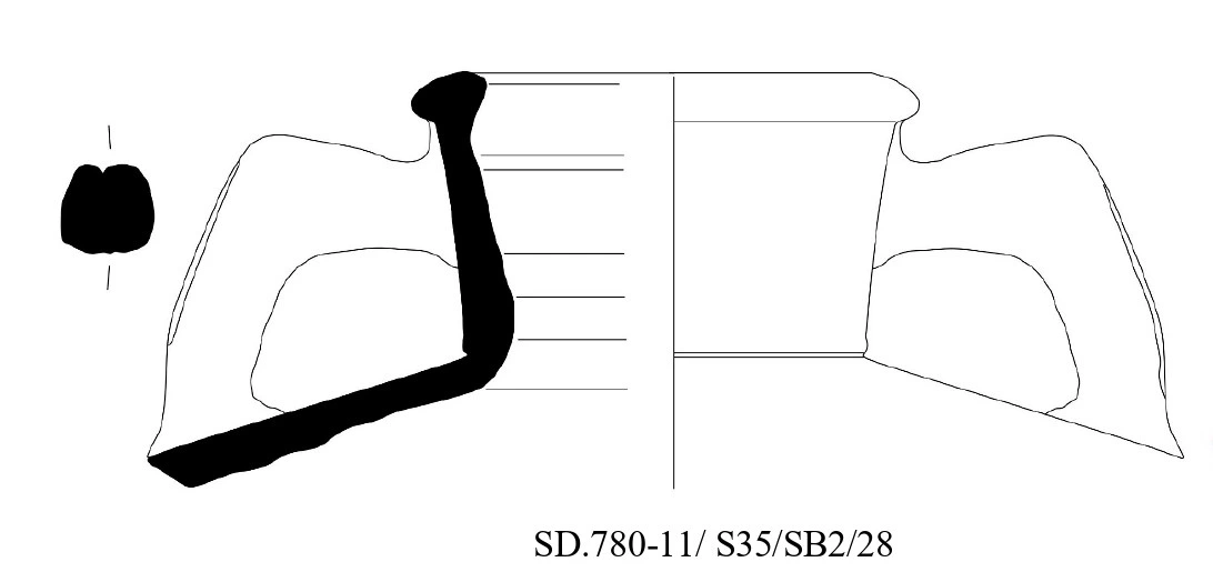 Roman Period Ceramic #2624 technical drawing
