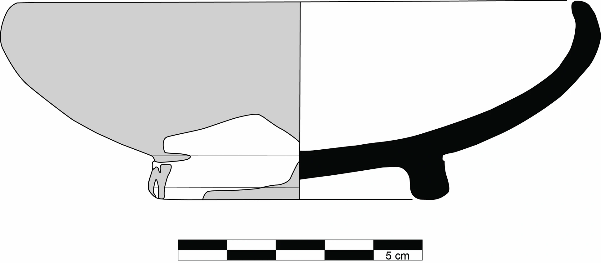 Hellenistic Period Ceramic #2304 technical drawing