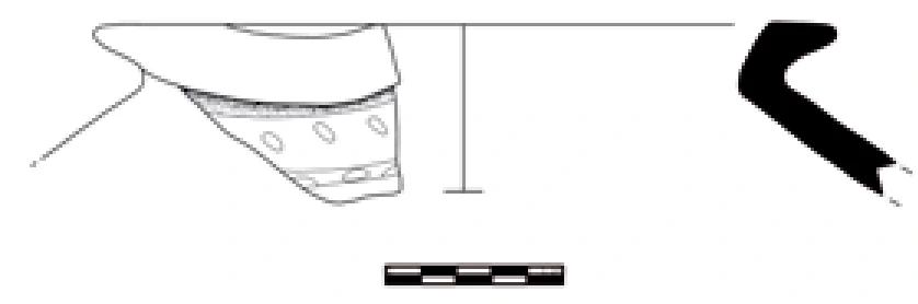 Chalcolithic Age Ceramic #1107 technical drawing