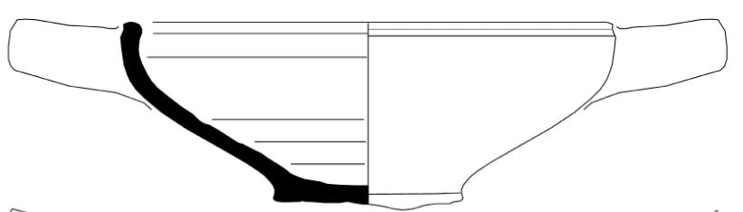 Hellenistic Period Ceramic #2323 technical drawing