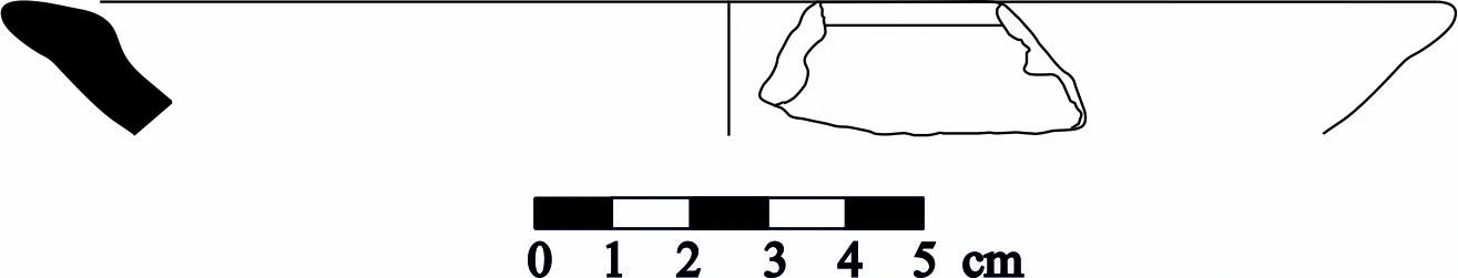 Iron Age(Anatolian and Mezopotamia) Ceramic #1163 technical drawing