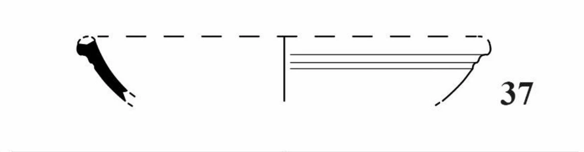 Roman Period Ceramic #2787 technical drawing