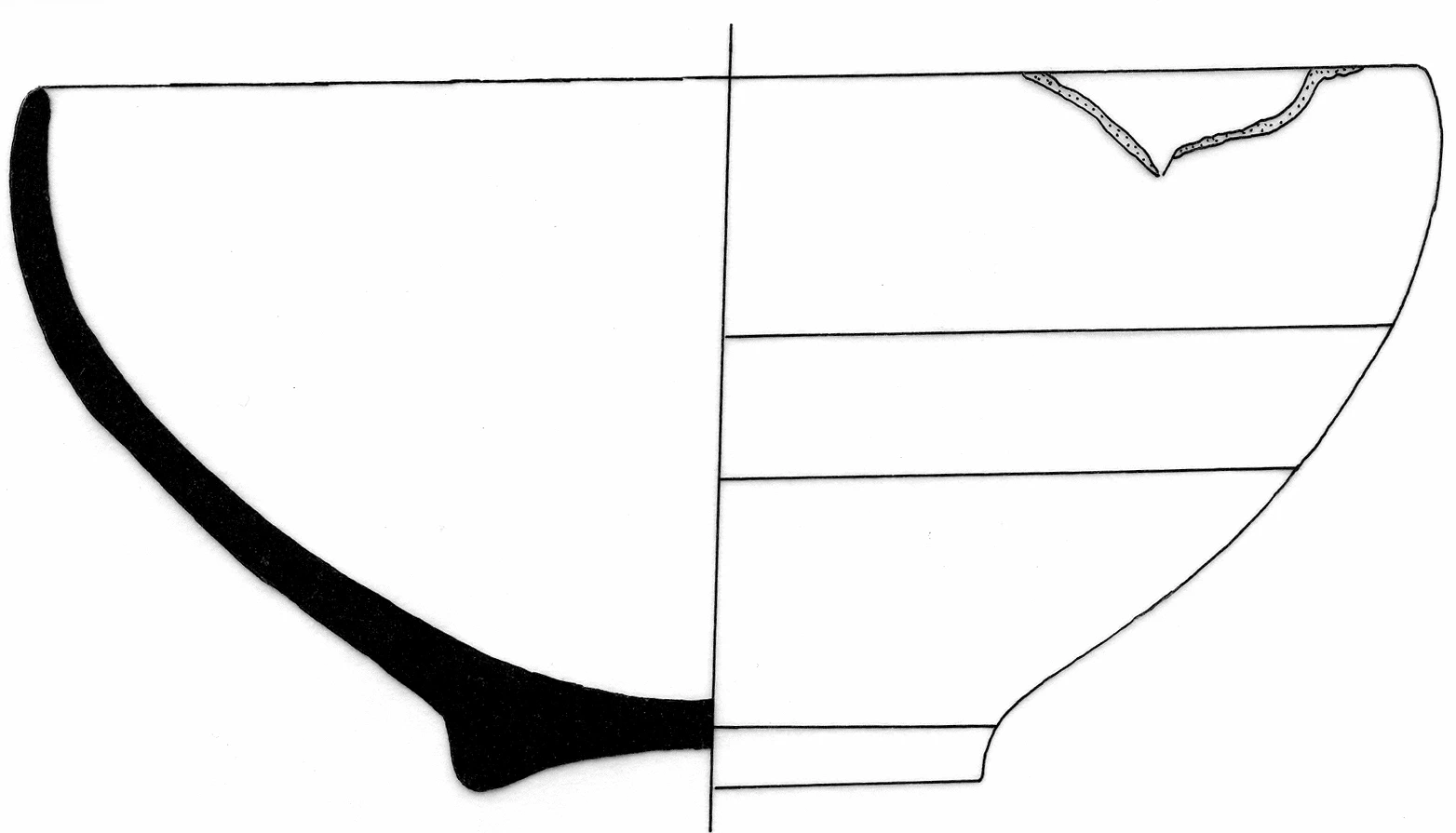 Classical Period Ceramic #2465 technical drawing