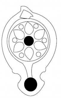 Roman Period Ceramic #1625 technical drawing