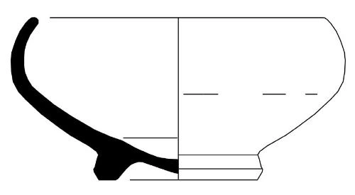 Hellenistic Period Ceramic #2312 technical drawing