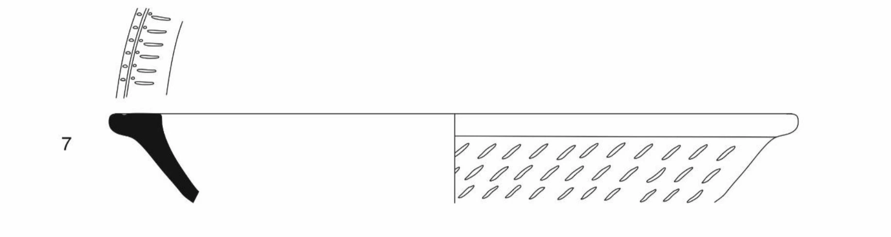 Roman Period Ceramic #2856 technical drawing