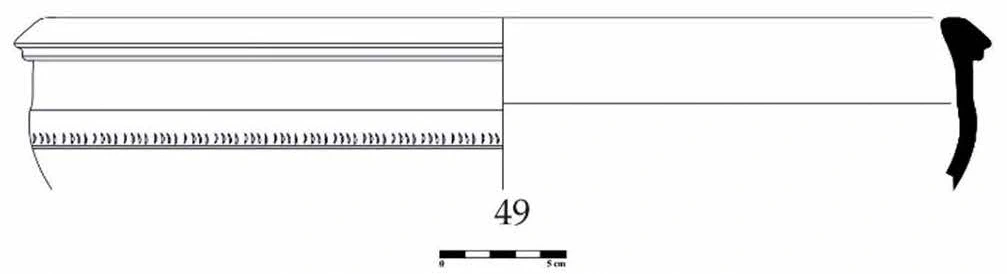 Roman Period Ceramic #968 technical drawing