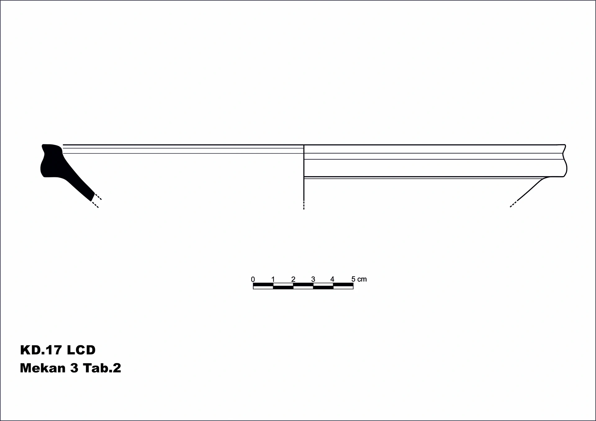 Roman Period Ceramic #2102 technical drawing