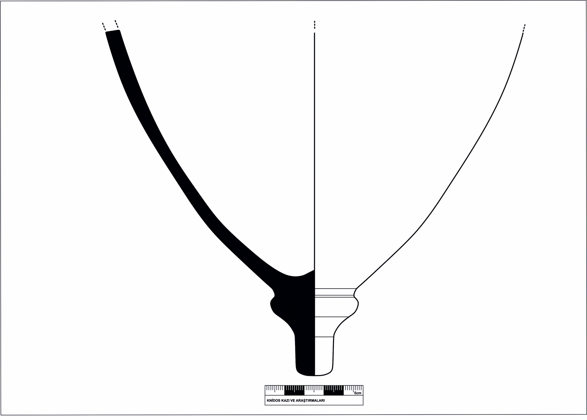 Hellenistic Period Ceramic #2151 technical drawing