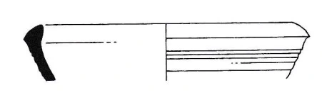 Roman Period Ceramic #1733 technical drawing