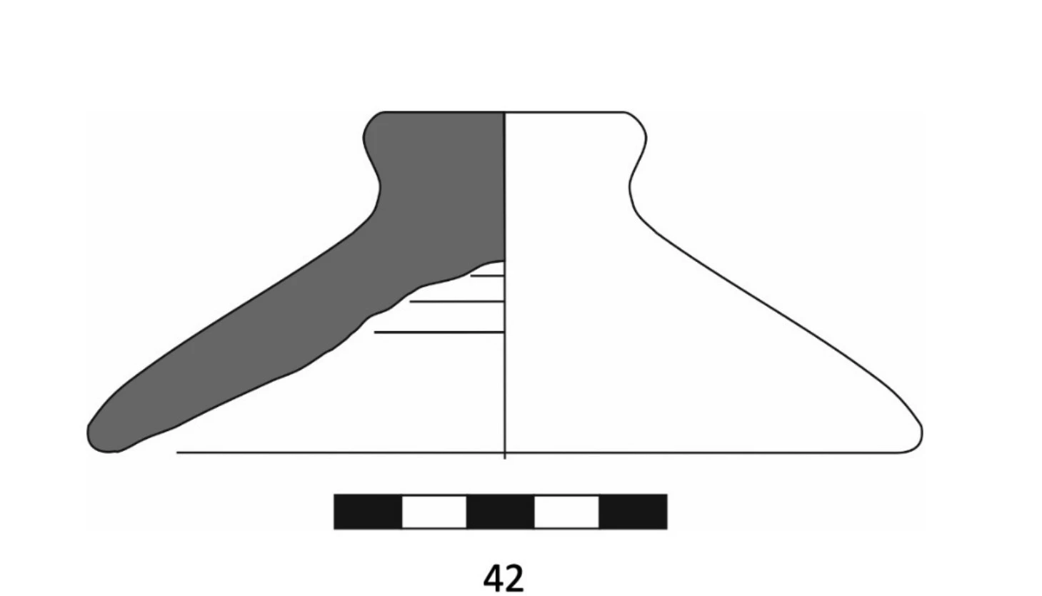 Roman Period Ceramic #2708 technical drawing