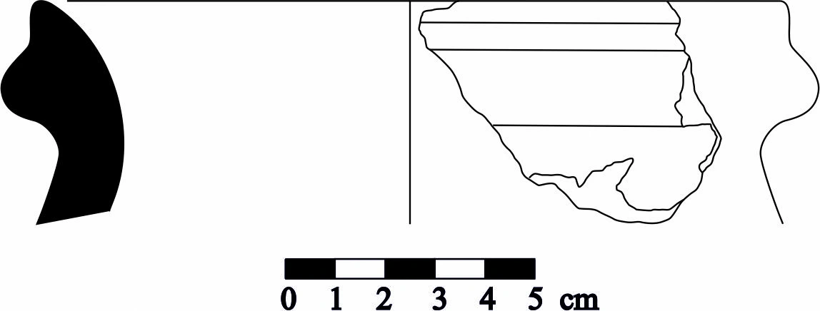 Iron Age(Anatolian and Mezopotamia) Ceramic #1129 technical drawing
