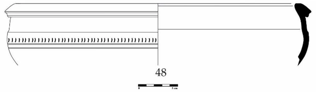 Roman Period Ceramic #967 technical drawing