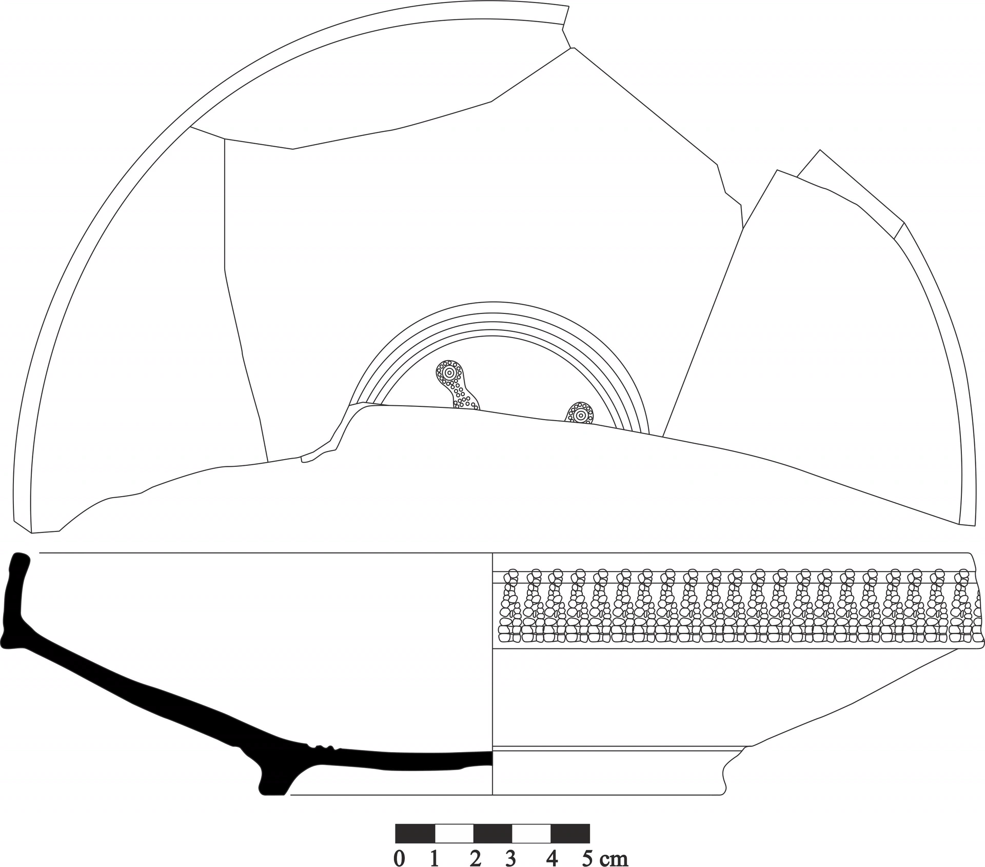 Roman Period Ceramic #638 technical drawing