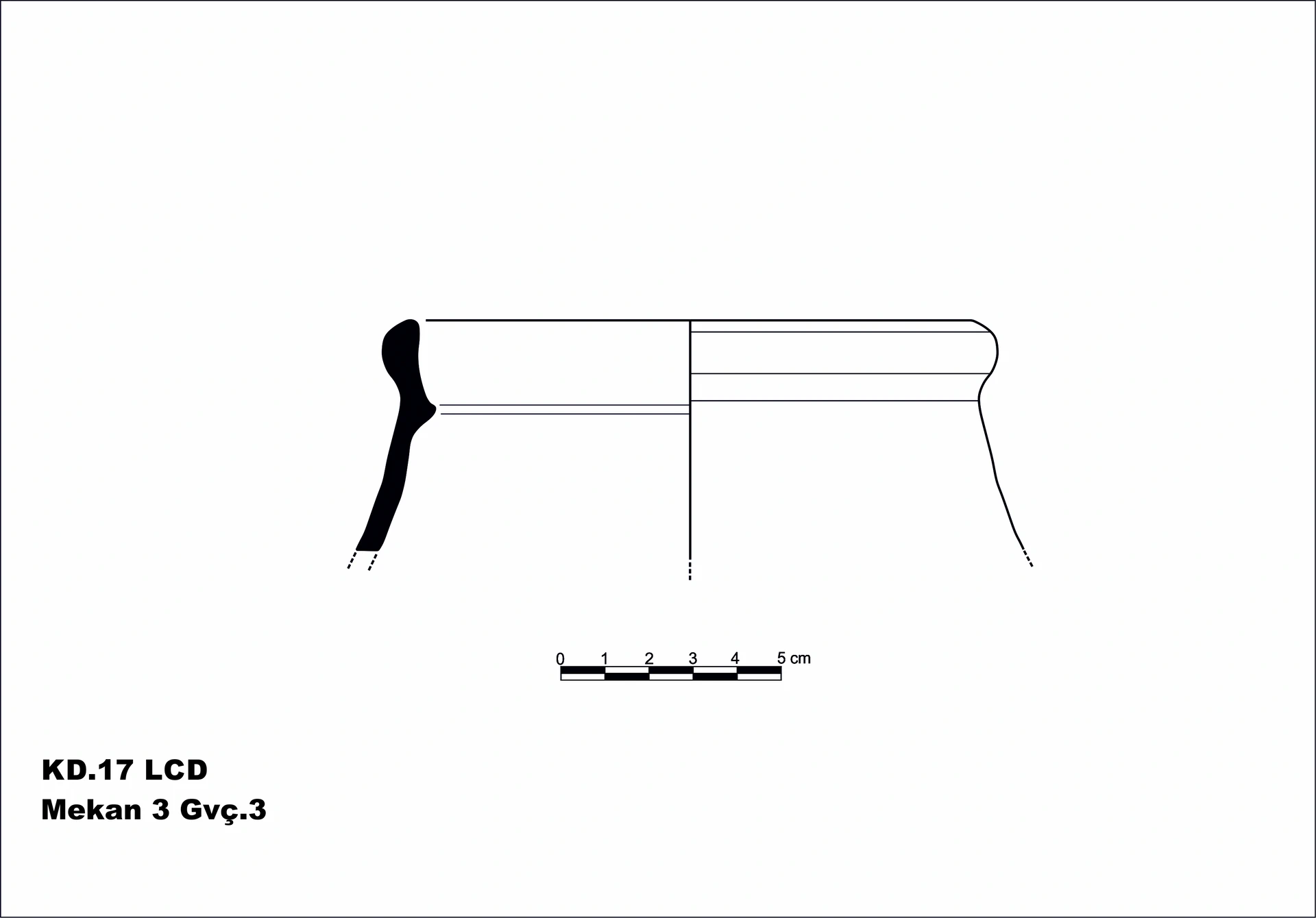 Roman Period Ceramic #2116 technical drawing