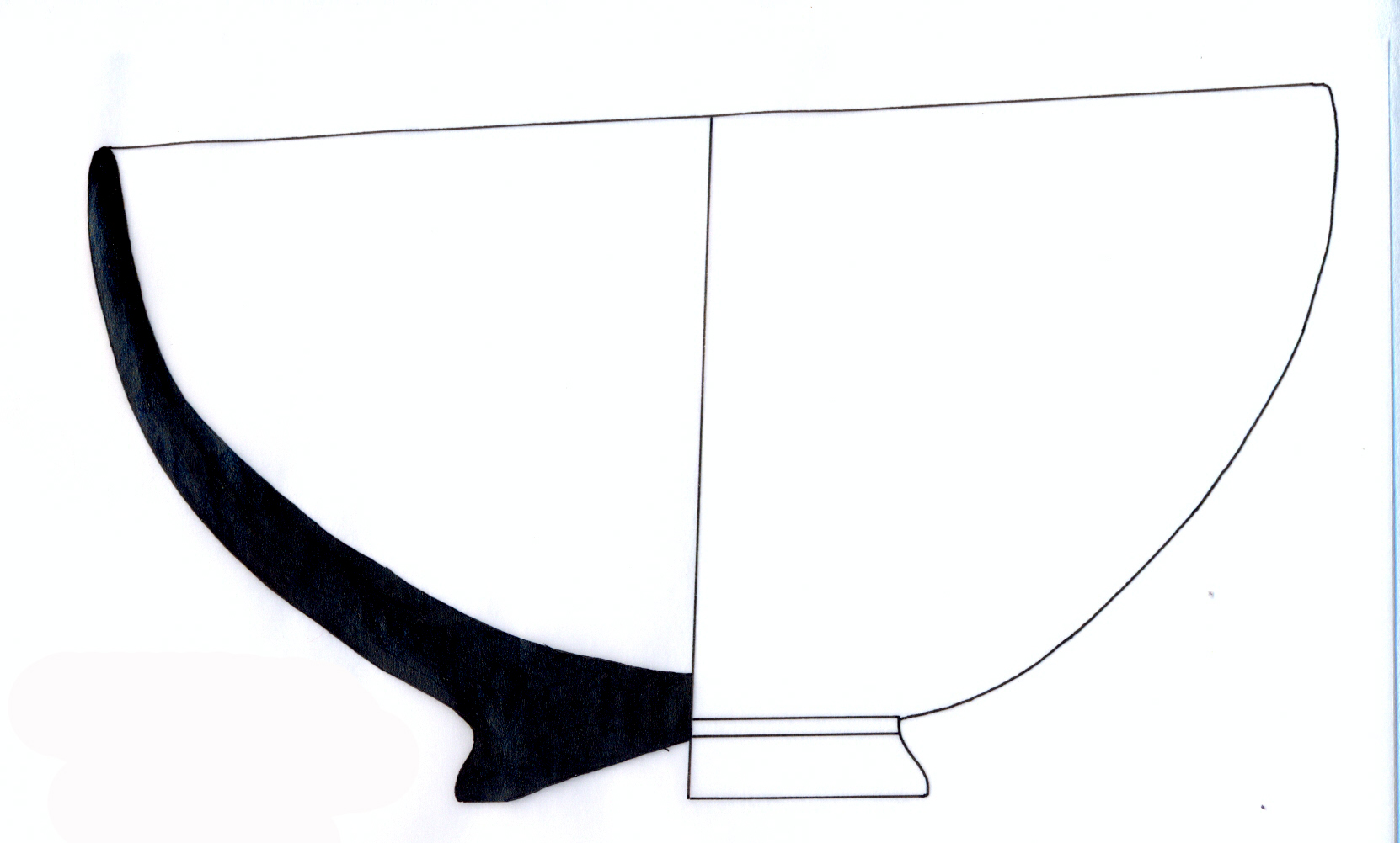 Classical Period Ceramic #2457 technical drawing