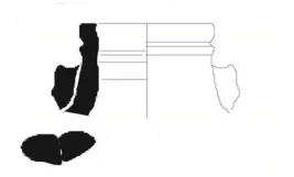 Roma Dönemi Seramiği #1765 teknik çizimi