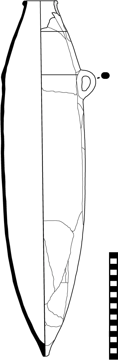 Classical Period Ceramic #2493 technical drawing