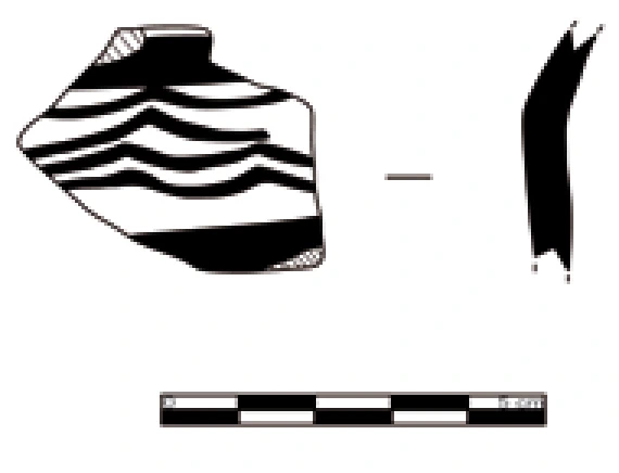 Chalcolithic Age Ceramic #998 technical drawing