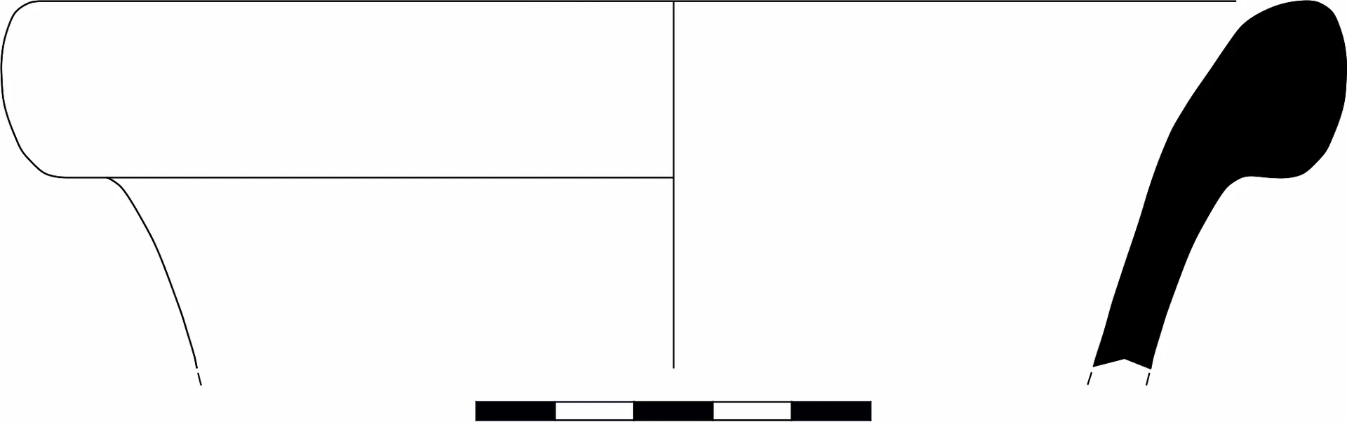 Roman Period Ceramic #1582 technical drawing