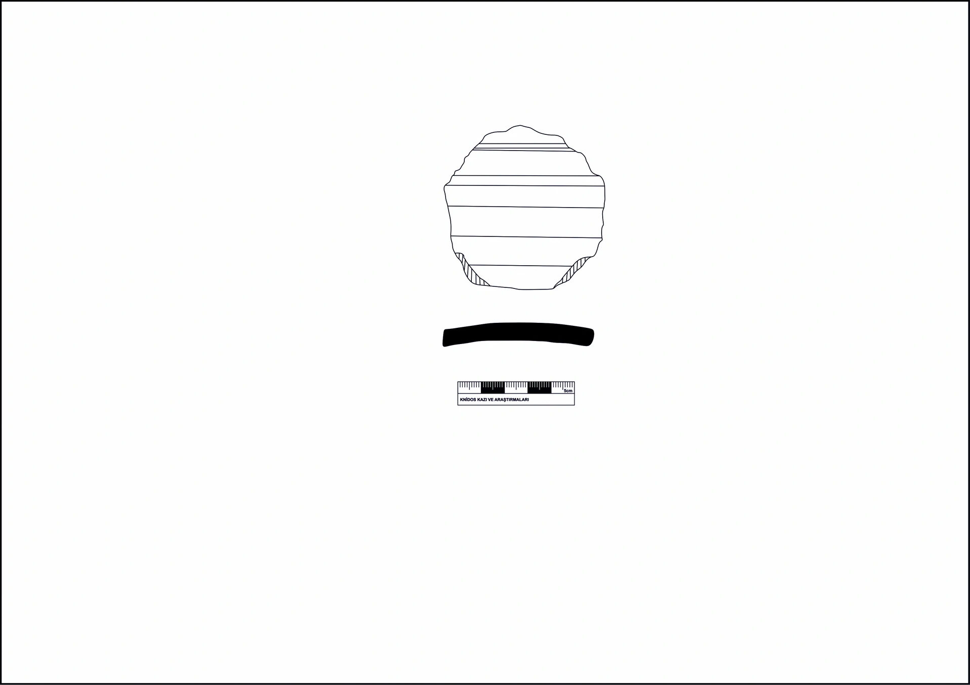 Roman Period Ceramic #2135 technical drawing