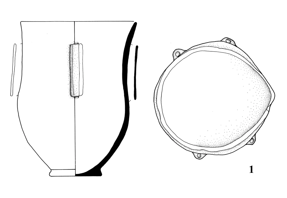 Neolithic Age Ceramic #1312 technical drawing