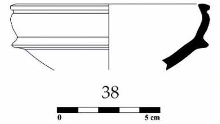 Roman Period Ceramic #957 technical drawing
