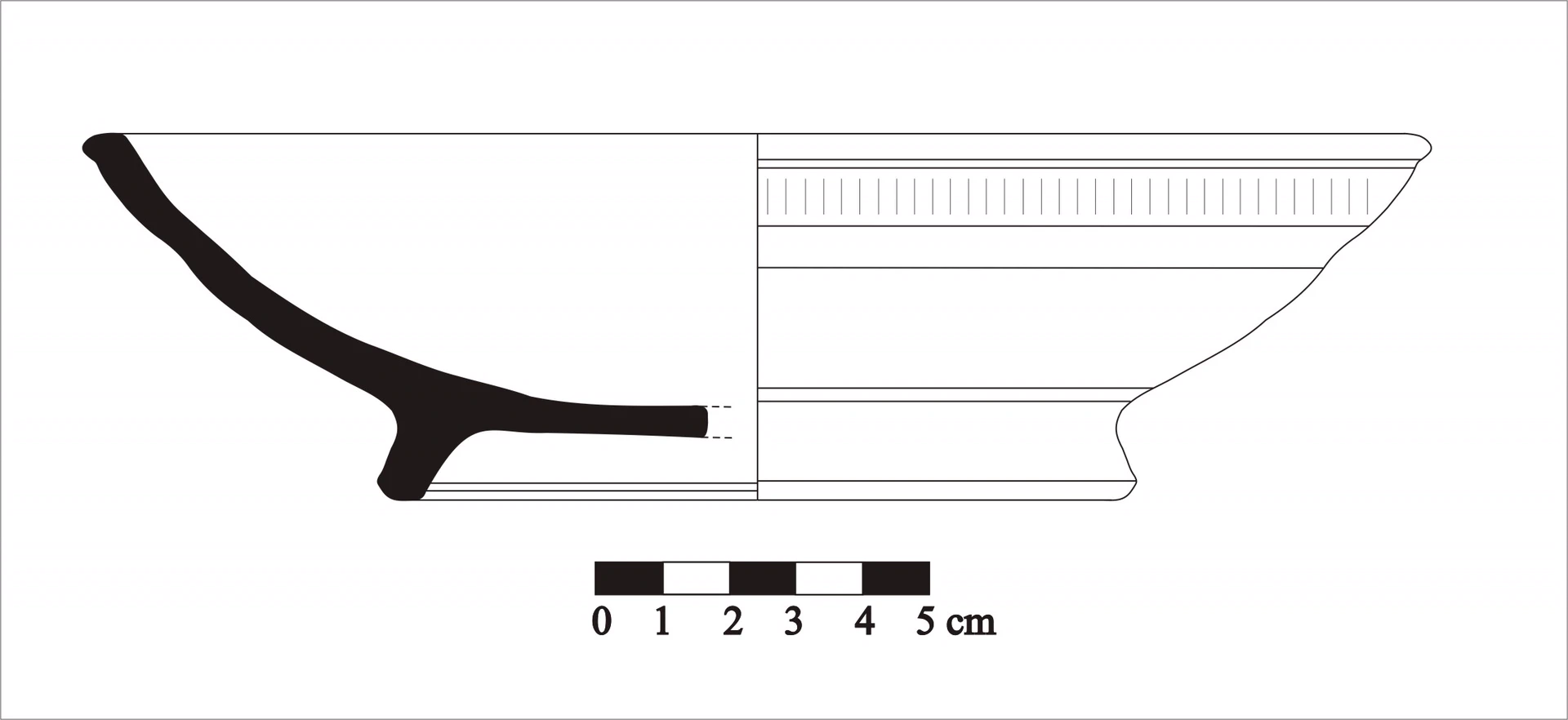 Roman Period Ceramic #655 technical drawing
